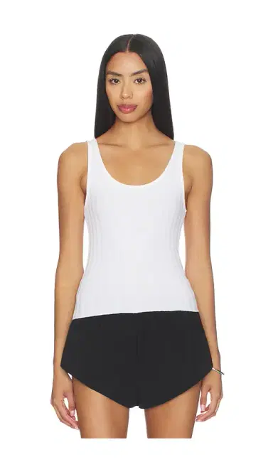 perfectwhitetee Poorboy Rib Tank Top | Thumbnail 1
