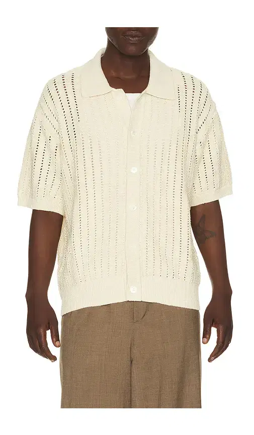 Relaxed Collared Cardigan