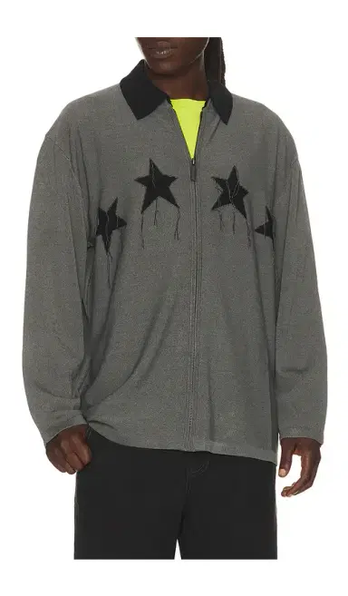 MADFRENZY Star Knit Zip Shirt | Thumbnail 1