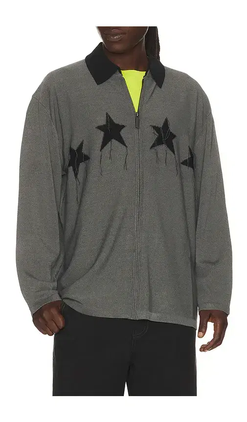 Star Knit Zip Shirt