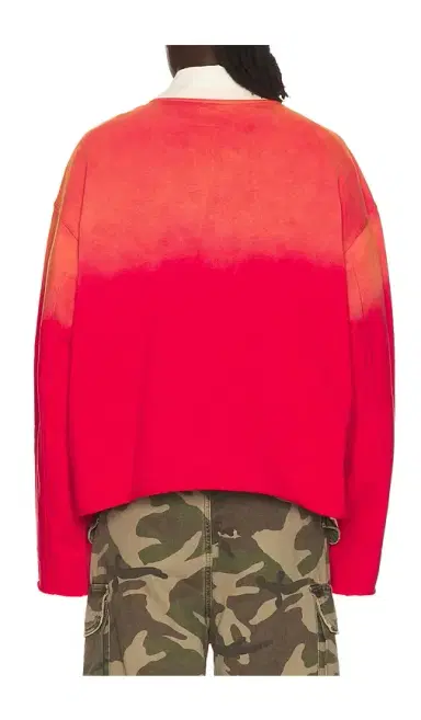 Vintage Heavy Oversized Cropped Crewneck Sweatshirt | Thumbnail 2