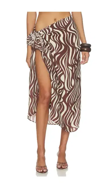ENZA COSTA Wave Print Sarong | Thumbnail 1 ENZA COSTA Wave Print Sarong | Thumbnail 1
