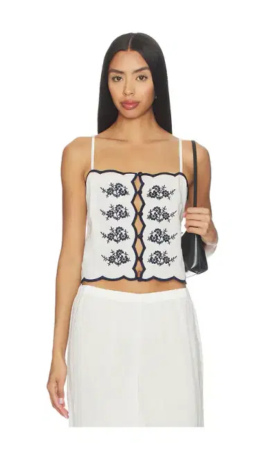 Cami NYC Nazare Embroidered Linen Camisole | Thumbnail 1 Cami NYC Nazare Embroidered Linen Camisole | Thumbnail 1