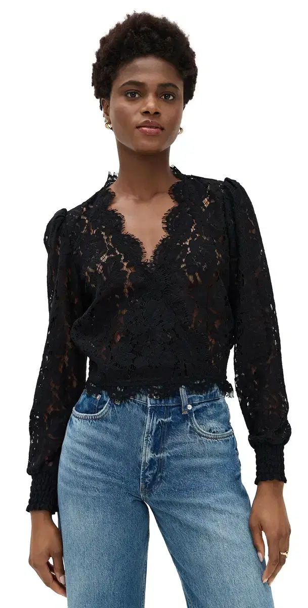 Generation Love Kairi Lace Wrap Blouse