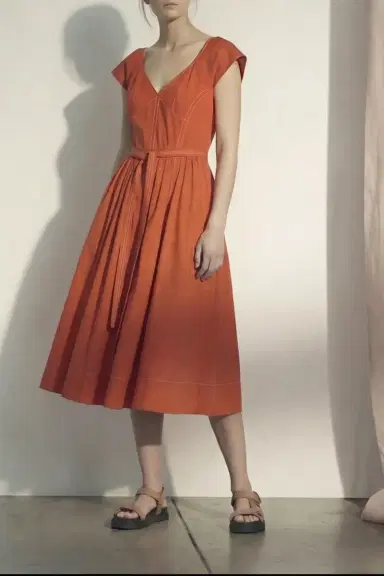 Jason Wu Collection CAP SLEEVE V-NECK STRETCH COTTON DRESS | Thumbnail 1 Jason Wu Collection CAP SLEEVE V-NECK STRETCH COTTON DRESS | Thumbnail 1