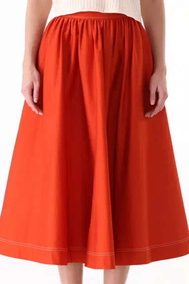 Jason Wu Collection STRETCH COTTON MIDI SKIRT | Thumbnail 3 Jason Wu Collection STRETCH COTTON MIDI SKIRT | Thumbnail 3