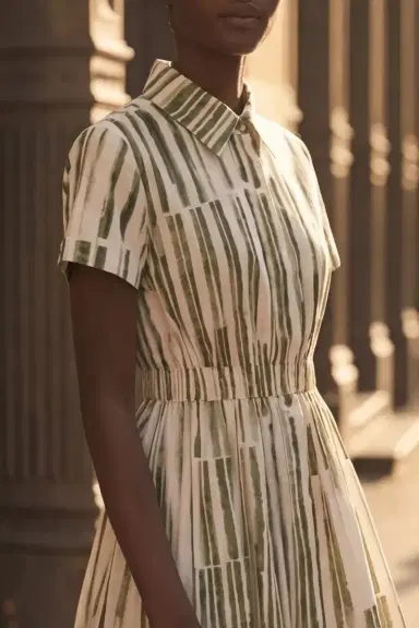 Jason Wu Collection STRIPE COLLAGE STRETCH COTTON SHIRTDRESS | Thumbnail 2 Jason Wu Collection STRIPE COLLAGE STRETCH COTTON SHIRTDRESS | Thumbnail 2