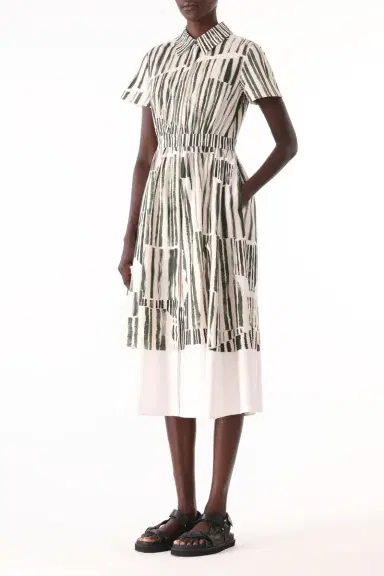 Jason Wu Collection STRIPE COLLAGE STRETCH COTTON SHIRTDRESS | Thumbnail 3 Jason Wu Collection STRIPE COLLAGE STRETCH COTTON SHIRTDRESS | Thumbnail 3
