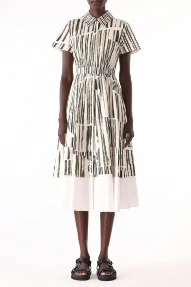 Jason Wu Collection STRIPE COLLAGE STRETCH COTTON SHIRTDRESS | Thumbnail 4 Jason Wu Collection STRIPE COLLAGE STRETCH COTTON SHIRTDRESS | Thumbnail 4