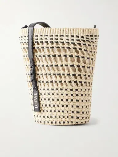 Loewe + Paula's Ibiza Braid Leather-trimmed Raffia Shoulder Bag | Thumbnail 4 Loewe + Paula's Ibiza Braid Leather-trimmed Raffia Shoulder Bag | Thumbnail 4