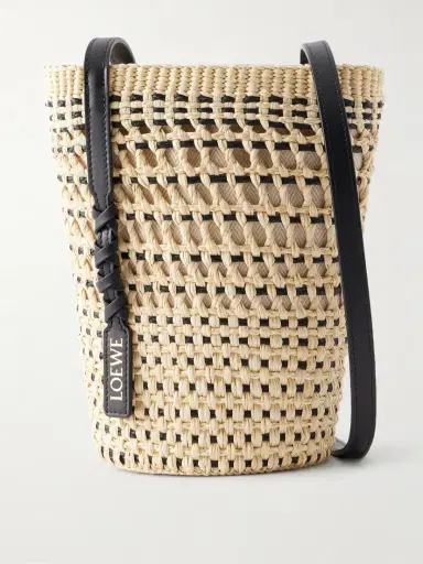 Loewe + Paula's Ibiza Braid Leather-trimmed Raffia Shoulder Bag | Thumbnail 7 Loewe + Paula's Ibiza Braid Leather-trimmed Raffia Shoulder Bag | Thumbnail 7