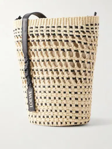 Loewe + Paula's Ibiza Braid Leather-trimmed Raffia Shoulder Bag | Thumbnail 10 Loewe + Paula's Ibiza Braid Leather-trimmed Raffia Shoulder Bag | Thumbnail 10