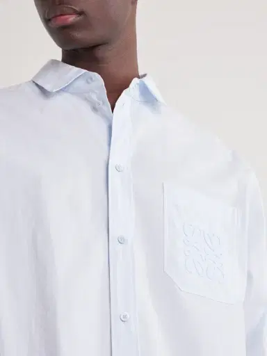 Loewe Paula's Ibiza Logo-Embroidered Cotton-Blend Shirt - Men | Thumbnail 5