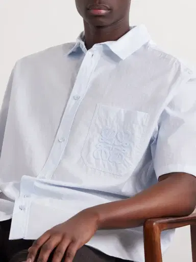 Loewe Paula's Ibiza Logo-Embroidered Cotton-Blend Shirt - Men | Thumbnail 5 Loewe Paula's Ibiza Logo-Embroidered Cotton-Blend Shirt - Men | Thumbnail 5