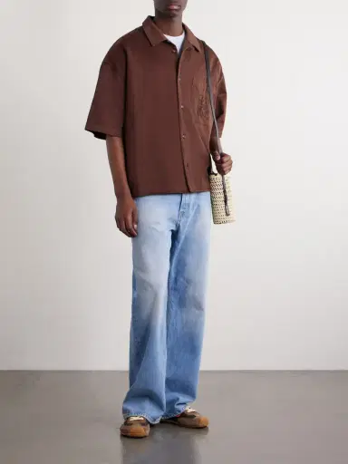 Loewe Paula's Ibiza Logo-Embroidered Cotton Shirt - Men | Thumbnail 2 Loewe Paula's Ibiza Logo-Embroidered Cotton Shirt - Men | Thumbnail 2