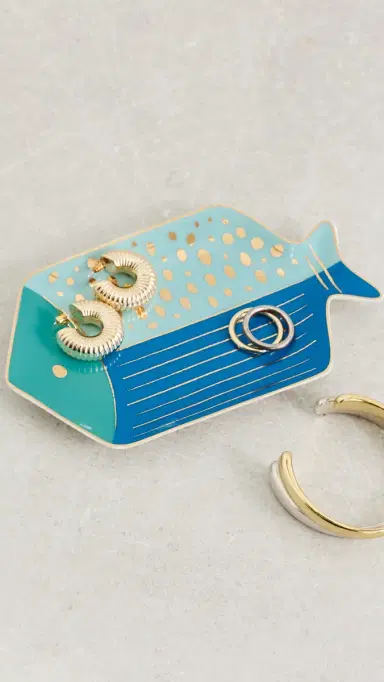 Jonathan Adler School of Fish Tray Blue One Size | Thumbnail 3