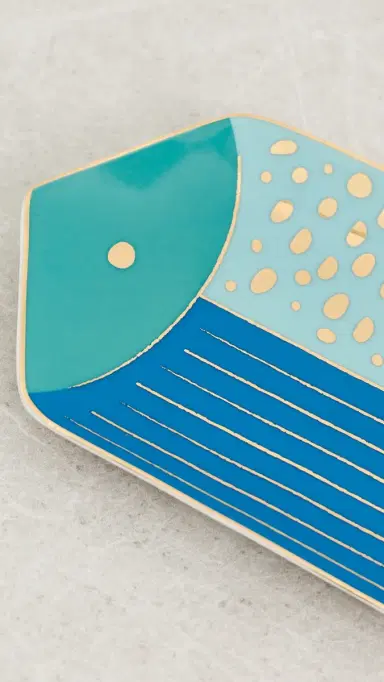 Jonathan Adler School of Fish Tray Blue One Size | Thumbnail 4