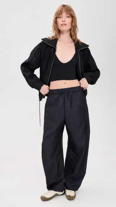 Free People Round Two Skinny Strap Bralette Black M/L | Thumbnail 3