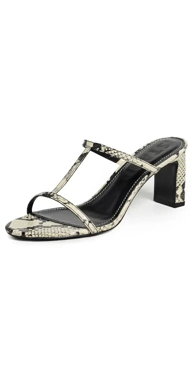 Talita Heel Sandals White Snake