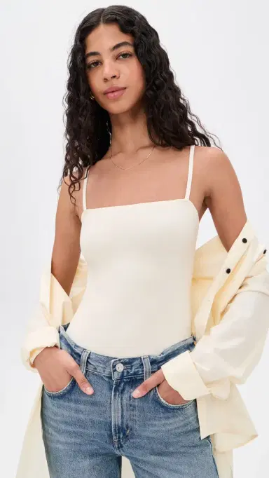 Commando Butter Luxe Straight Cami Thong Bodysuit | Thumbnail 2 Commando Butter Luxe Straight Cami Thong Bodysuit | Thumbnail 2