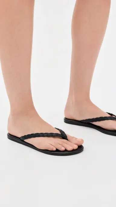 Ancient Greek Sandals Saionara Raffia Flip Flop Black 40 | Thumbnail 3 Ancient Greek Sandals Saionara Raffia Flip Flop Black 40 | Thumbnail 3