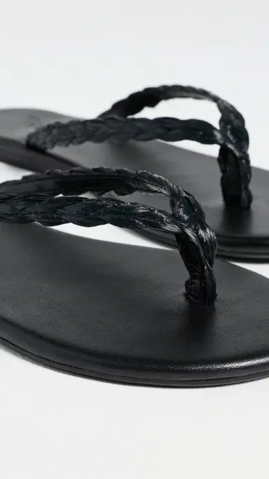 Ancient Greek Sandals Saionara Raffia Flip Flop Black 40 | Thumbnail 6 Ancient Greek Sandals Saionara Raffia Flip Flop Black 40 | Thumbnail 6