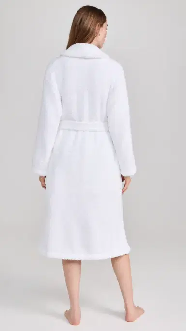 Barefoot Dreams CozyChic Adult Robe White | Thumbnail 3