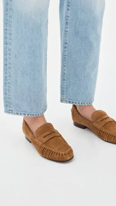 Madewell Ashley Ruched Loafers Aged Cognac | Thumbnail 3