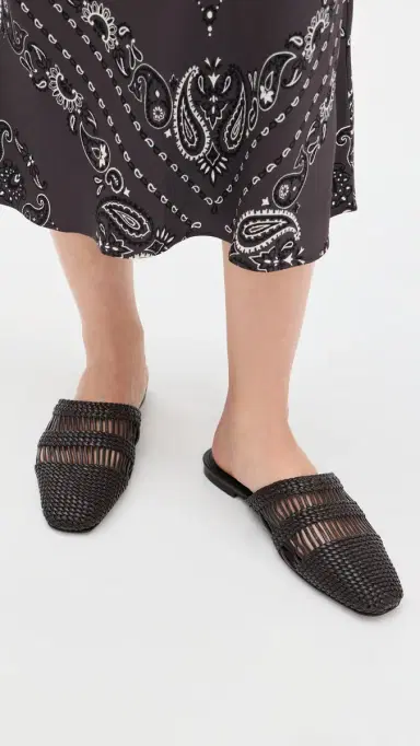 Madewell Mylie Woven Mules Coffee Bean | Thumbnail 3