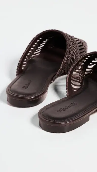 Madewell Mylie Woven Mules Coffee Bean | Thumbnail 4