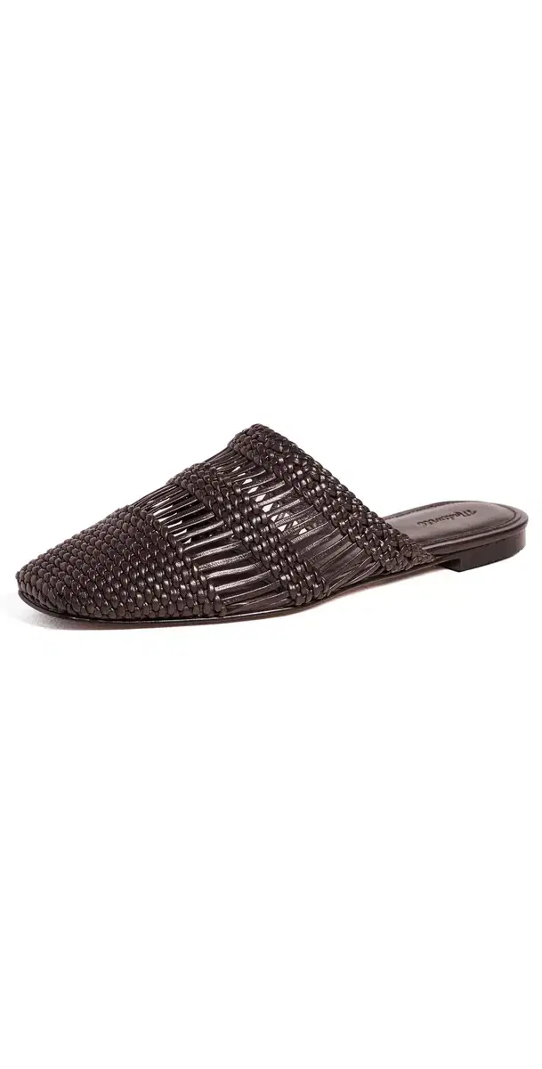 Madewell Mylie Woven Mules Coffee Bean