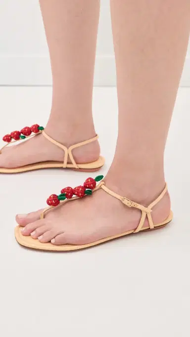 Aquazzura Fragolina Sugar Sandals | Thumbnail 4 Aquazzura Fragolina Sugar Sandals | Thumbnail 4