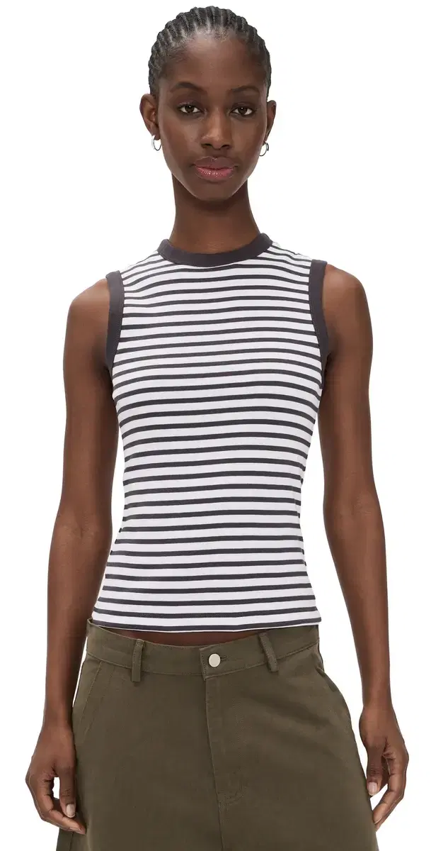 The 90s Shell Tank Top New York Stripe