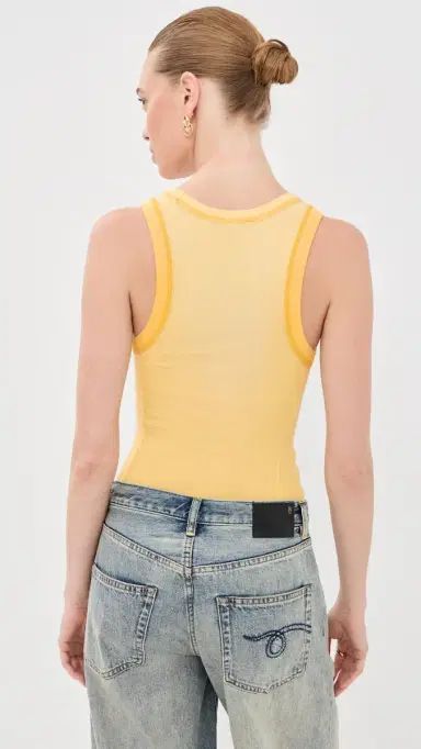 Acne Studios Sleeveless T-Shirt Light Yellow S/M | Thumbnail 3 Acne Studios Sleeveless T-Shirt Light Yellow S/M | Thumbnail 3