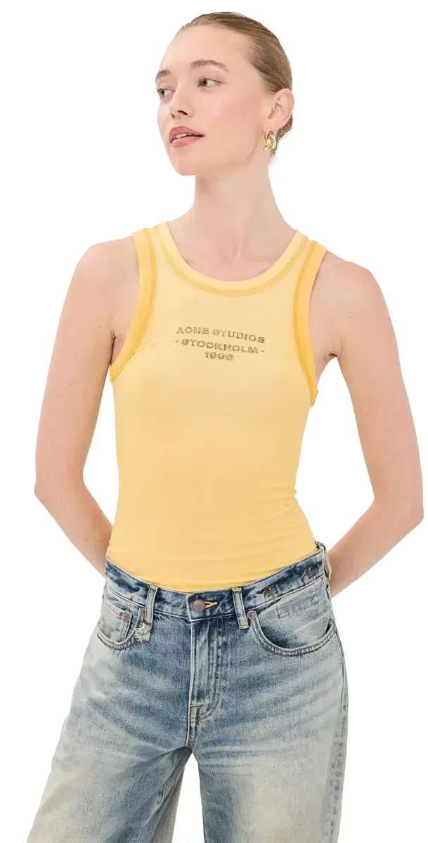 Acne Studios Sleeveless T-Shirt Light Yellow