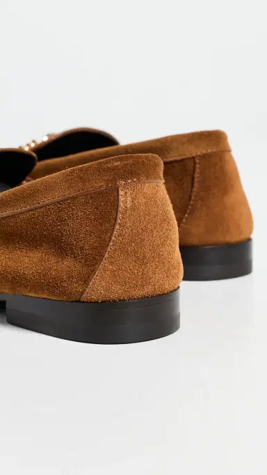 Versace Medusa Suede Loafers 1NG8V/Tobacco/ Gold 40 | Thumbnail 4