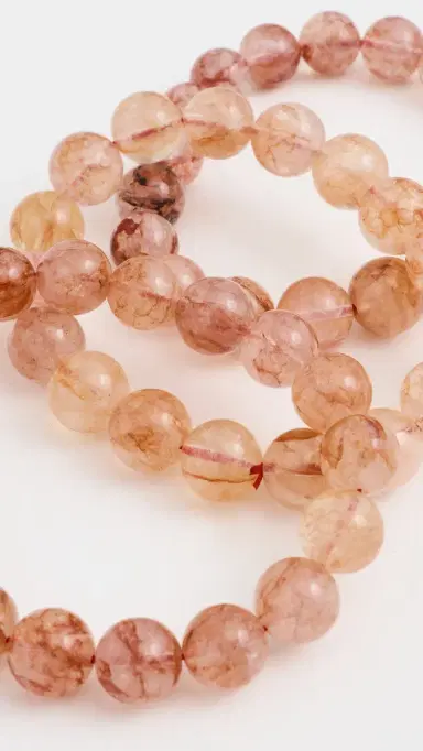 Alexa Leigh Blush Beaded Bracelet Stack Natural | Thumbnail 4 Alexa Leigh Blush Beaded Bracelet Stack Natural | Thumbnail 4