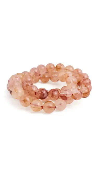 Alexa Leigh Blush Beaded Bracelet Stack Natural | Thumbnail 5 Alexa Leigh Blush Beaded Bracelet Stack Natural | Thumbnail 5