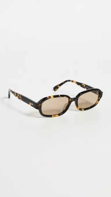 Quay Could Never Sunglasses Tort Yellow/Tan One Size | Thumbnail 4