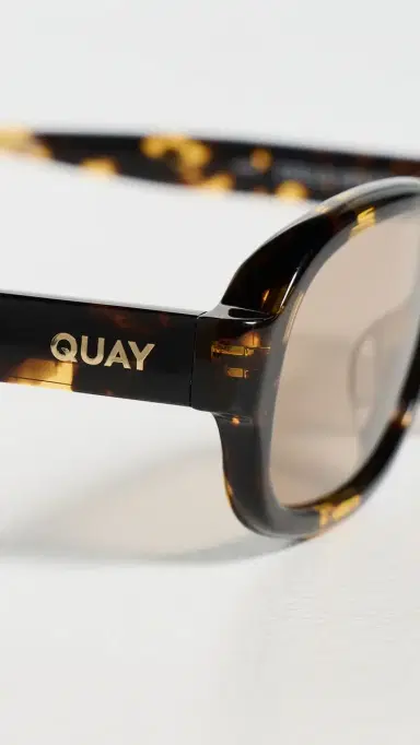 Quay Could Never Sunglasses Tort Yellow/Tan One Size | Thumbnail 5
