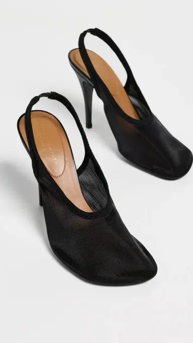 Stella McCartney Slingback Stretch Mesh Pumps Black | Thumbnail 5 Stella McCartney Slingback Stretch Mesh Pumps Black | Thumbnail 5