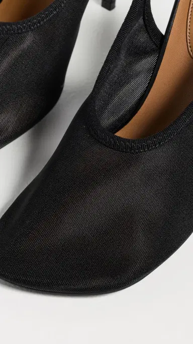 Stella McCartney Slingback Stretch Mesh Pumps Black | Thumbnail 6 Stella McCartney Slingback Stretch Mesh Pumps Black | Thumbnail 6