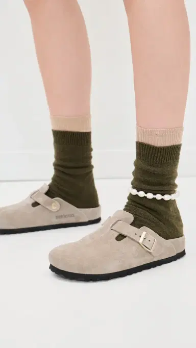 Birkenstock Boston Exquisite Clogs Taupe 37 | Thumbnail 3