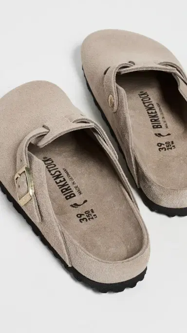 Birkenstock Boston Exquisite Clogs Taupe 37 | Thumbnail 4