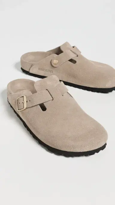 Birkenstock Boston Exquisite Clogs Taupe 37 | Thumbnail 5