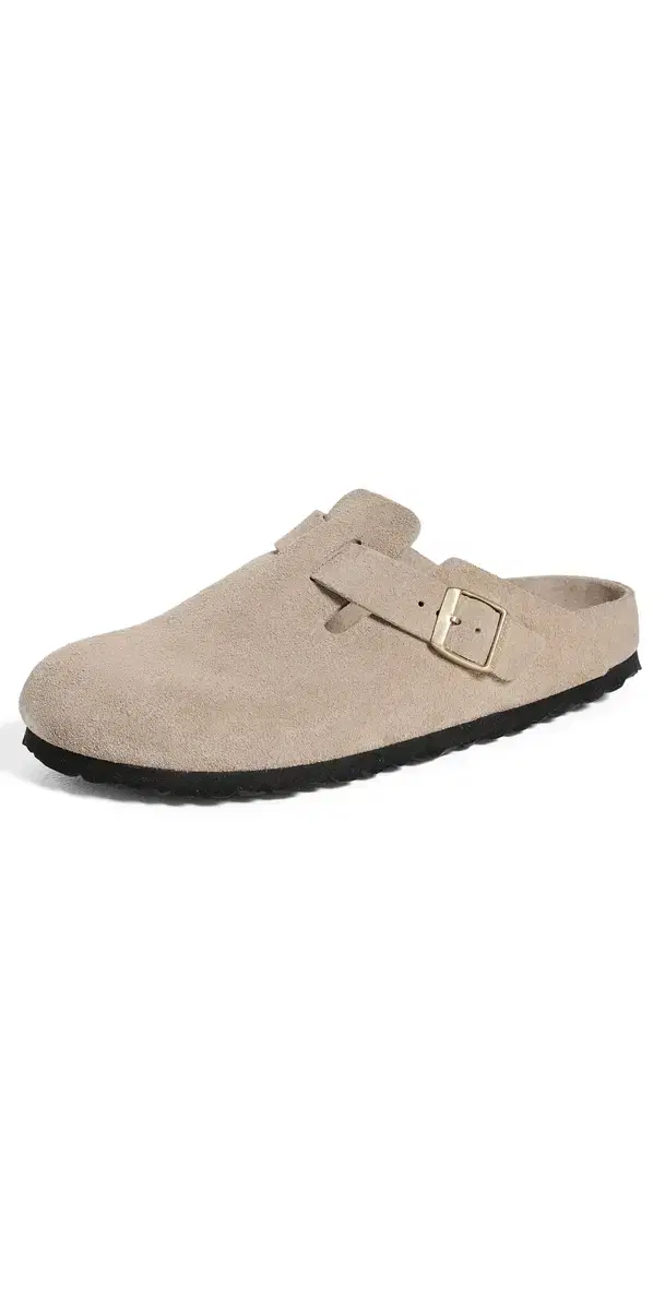 Birkenstock Boston Exquisite Clogs Taupe