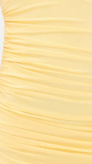 ALICE + OLIVIA Bianca Twist Strap Asymmetrical Godet Maxi Dress Butter | Thumbnail 6