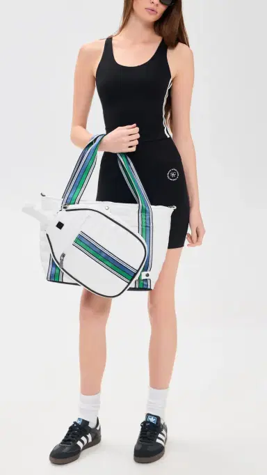 Think Royln Ace of The Court Pickleball Bag White Patent | Thumbnail 3