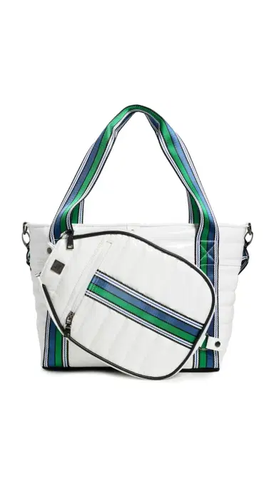 Think Royln Ace of The Court Pickleball Bag White Patent | Thumbnail 1