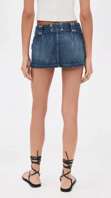Free People Hera Studded Denim Mini Skirt | Thumbnail 3